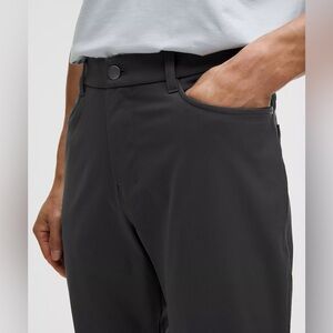 Men’s Lulu lemon athletica dark grey charcoal ABC pants slacks